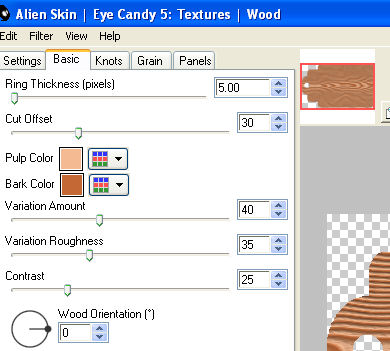 aplicando el filtro eye candy 4000 glass